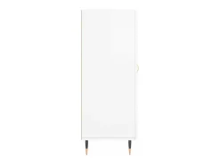 Aparador Blanco brillo 69,5x34x90 cm Madera de ingeniería