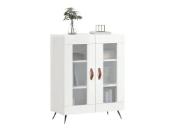 Aparador Blanco brillo 69,5x34x90 cm Madera de ingeniería