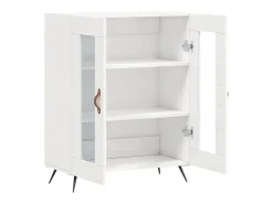Aparador Blanco brillo 69,5x34x90 cm Madera de ingeniería