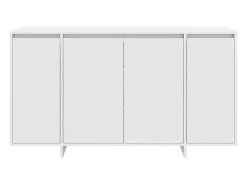 Aparador blanco Madera Blanca 135 x 41 x 75 cm Aparador blanco