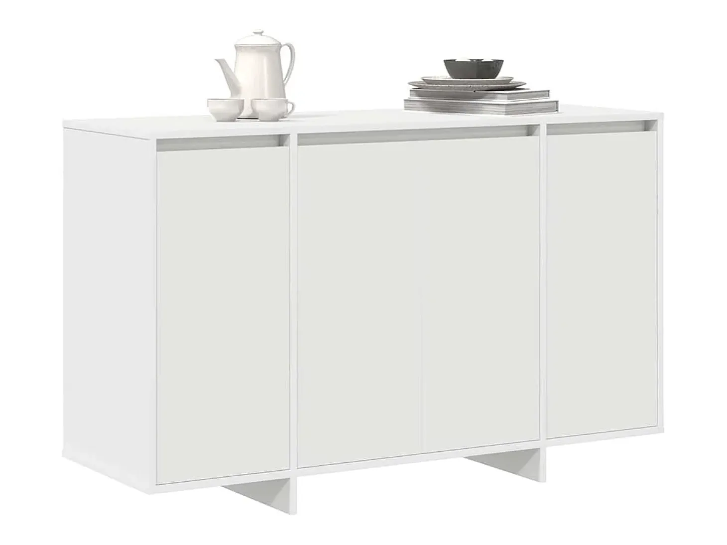 Aparador Blanco Madera de Ingeniería Blanca 120 x 41 x 75 cm
