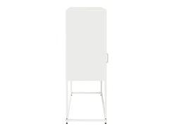 Aparador blanco 100,5x39x107 cm acero laminado en frío