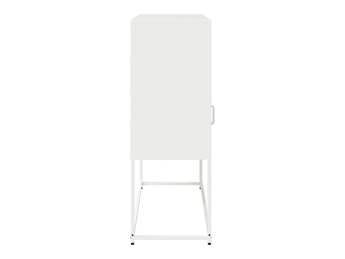 Aparador blanco 100,5x39x107 cm acero laminado en frío