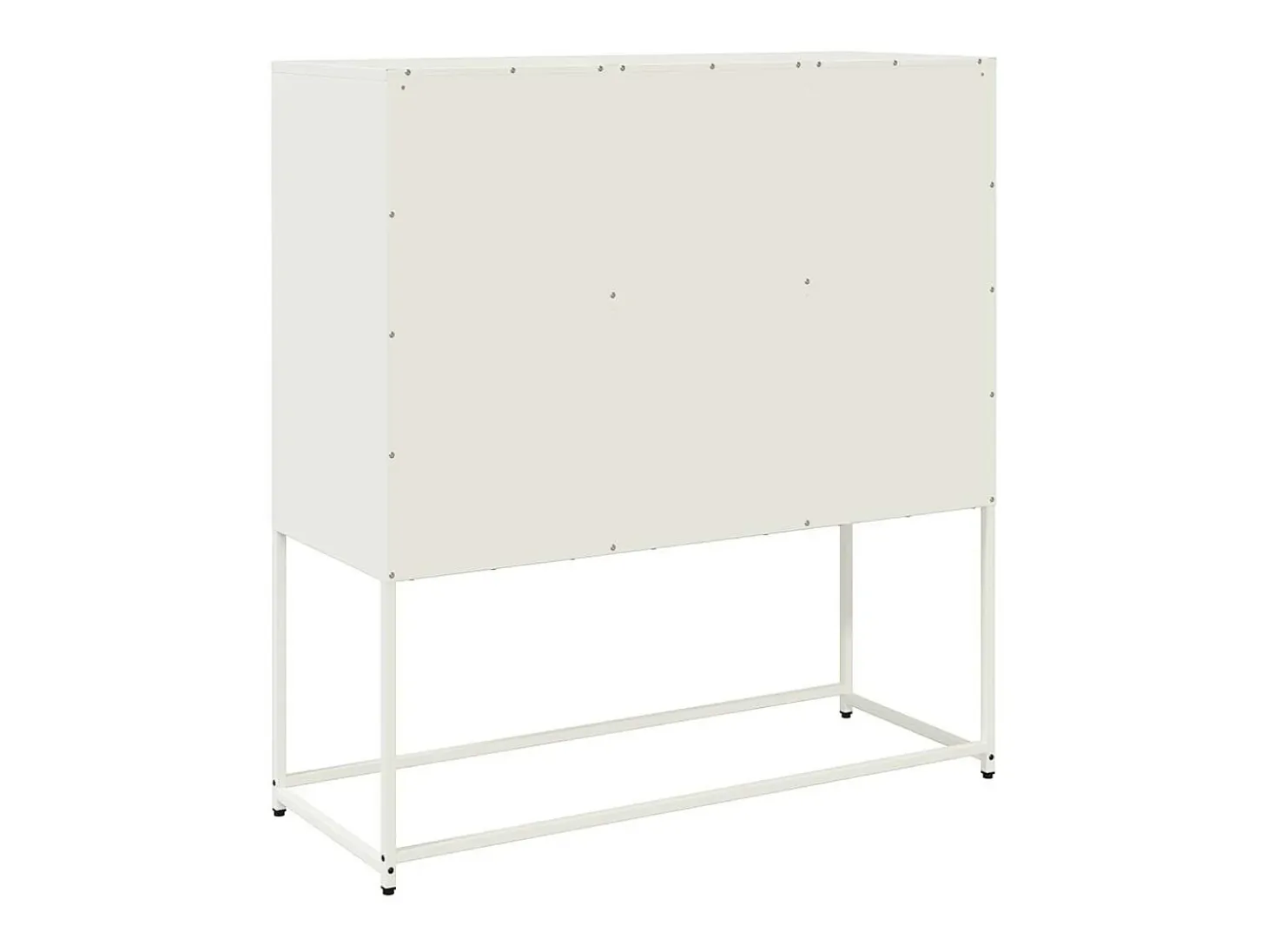 Aparador blanco 100,5x39x107 cm acero laminado en frío