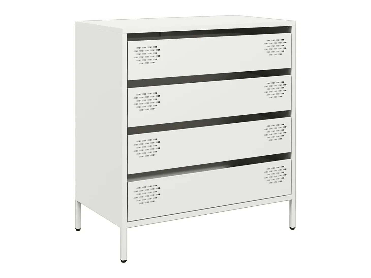 Aparador blanco 68x39x73,5 cm acero laminado en frío