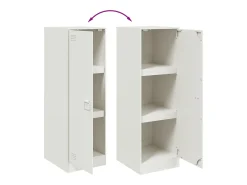 Aparador blanco 34,5x39x107 cm acero