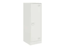 Aparador blanco 34,5x39x107 cm acero