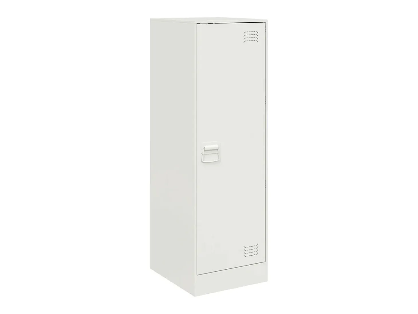 Aparador blanco 34,5x39x107 cm acero