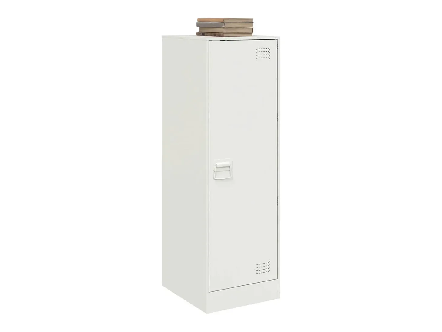 Aparador blanco 34,5x39x107 cm acero