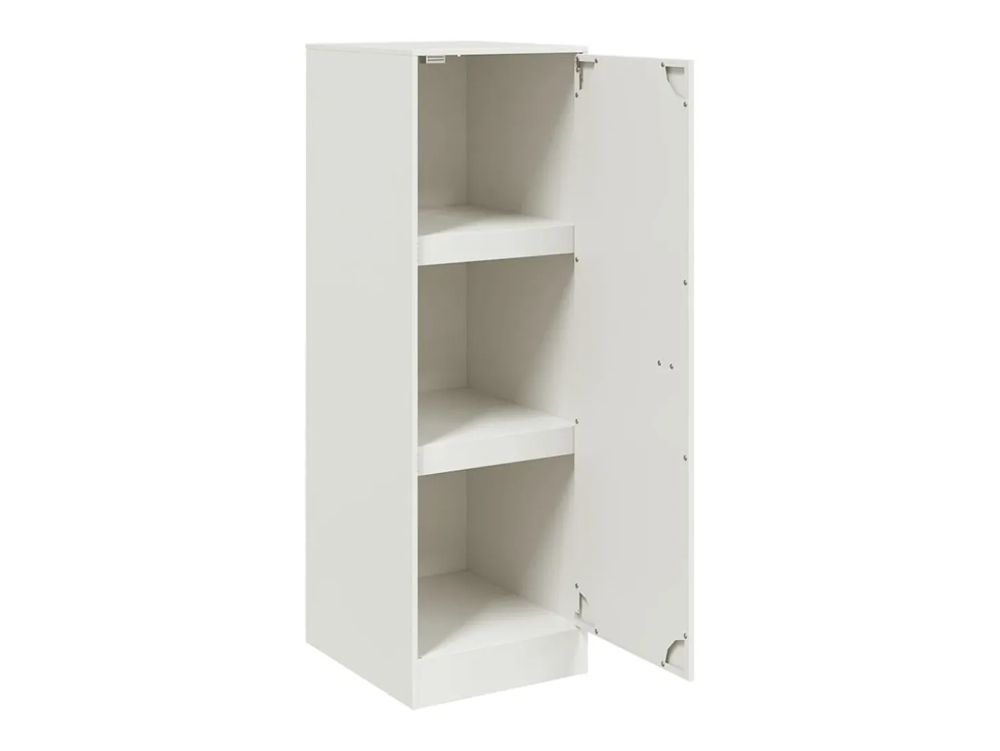Aparador blanco 34,5x39x107 cm acero