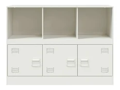 Aparador blanco 99x39x73 cm acero