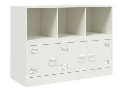 Aparador blanco 99x39x73 cm acero