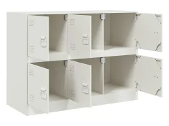 Aparador blanco 99x39x73 cm acero