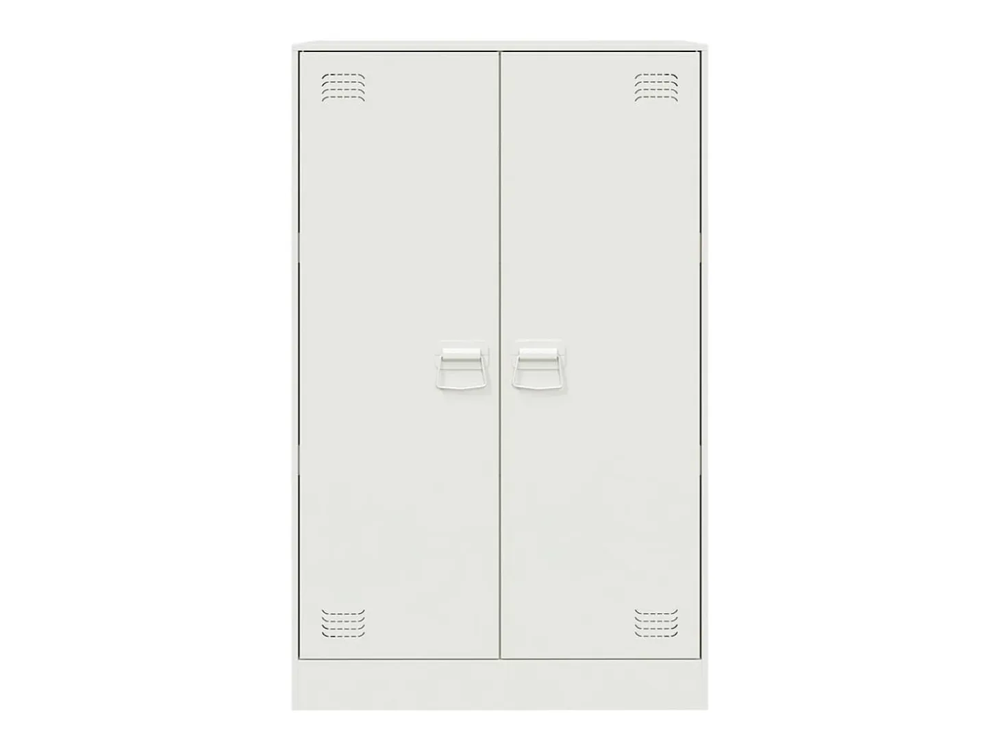 Aparador blanco 67x39x107 cm acero