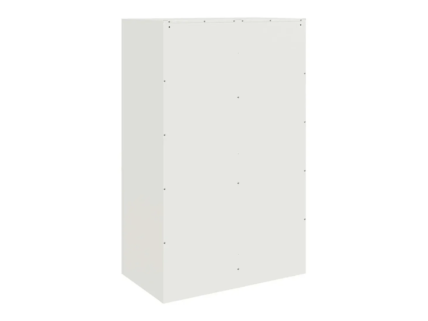 Aparador blanco 67x39x107 cm acero