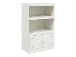 Aparador blanco 67x39x107 cm acero