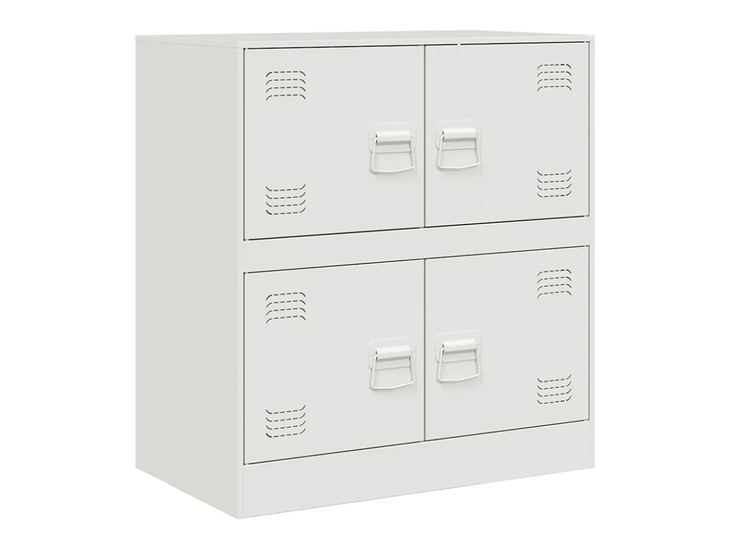 Aparador blanco 67x39x73 cm acero