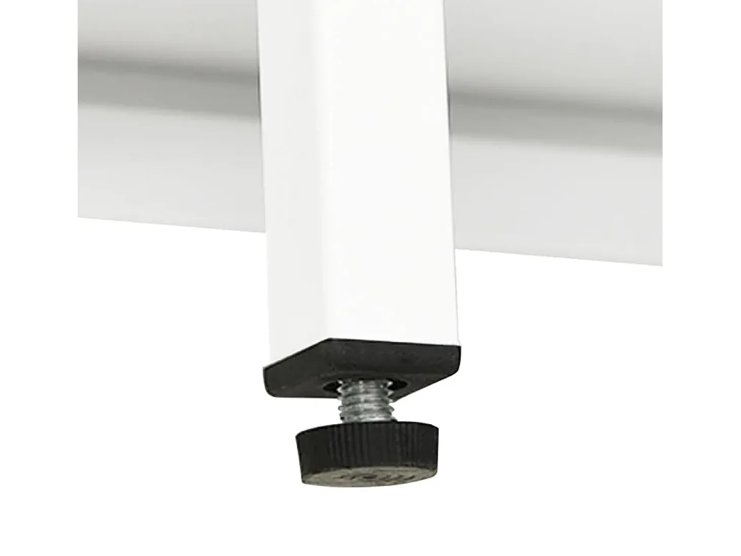 Aparador Blanco 75x35x105 cm Acero y cristal
