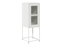 Aparador blanco 36x39x107 cm acero laminado en frío