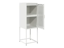 Aparador blanco 36x39x107 cm acero laminado en frío