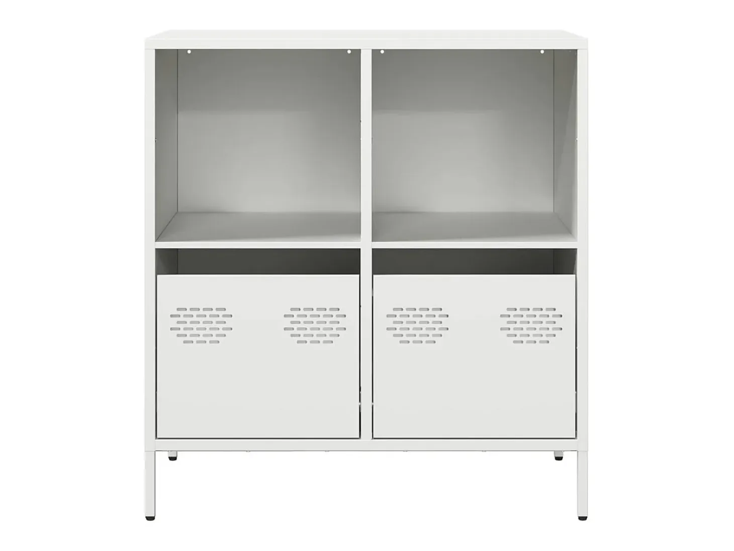 Aparador blanco 68x39x73,5 cm acero laminado en frío