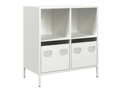 Aparador blanco 68x39x73,5 cm acero laminado en frío
