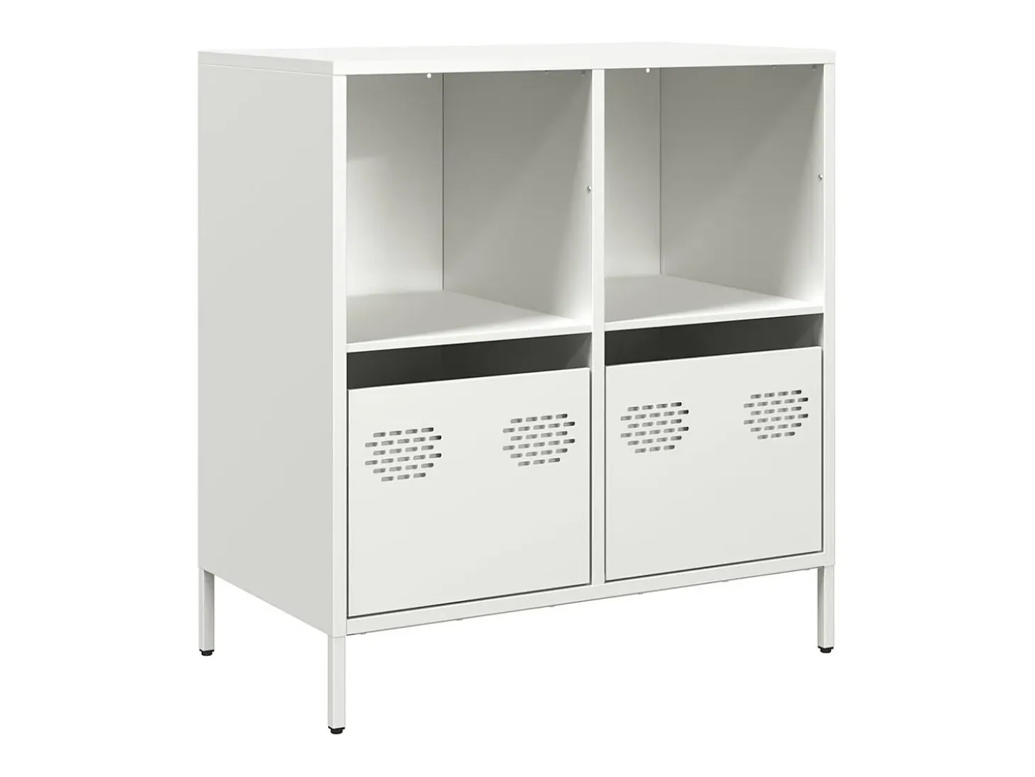 Aparador blanco 68x39x73,5 cm acero laminado en frío