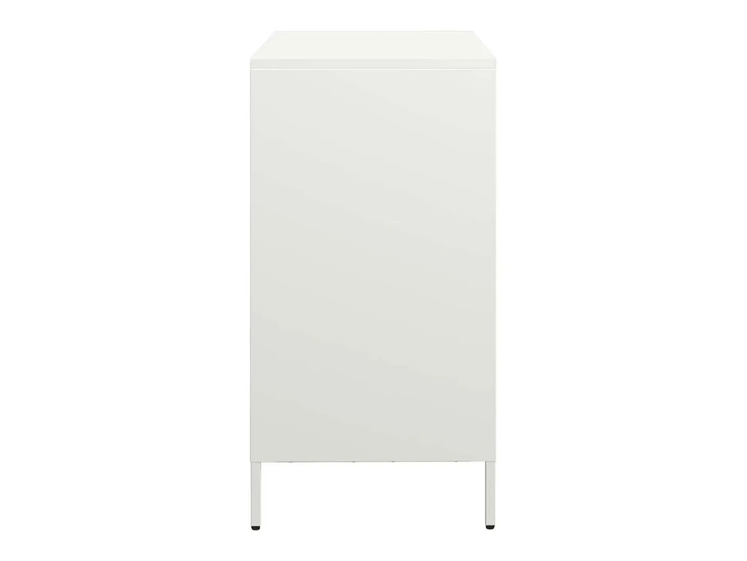 Aparador blanco 68x39x73,5 cm acero laminado en frío
