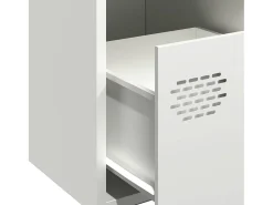 Aparador blanco 68x39x73,5 cm acero laminado en frío