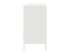 Aparador blanco 135x39x73,5 cm acero laminado en frío