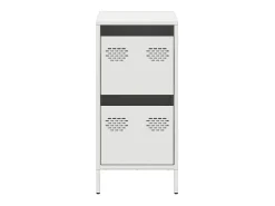 Aparador blanco 35x39x73,5 cm acero laminado en frío
