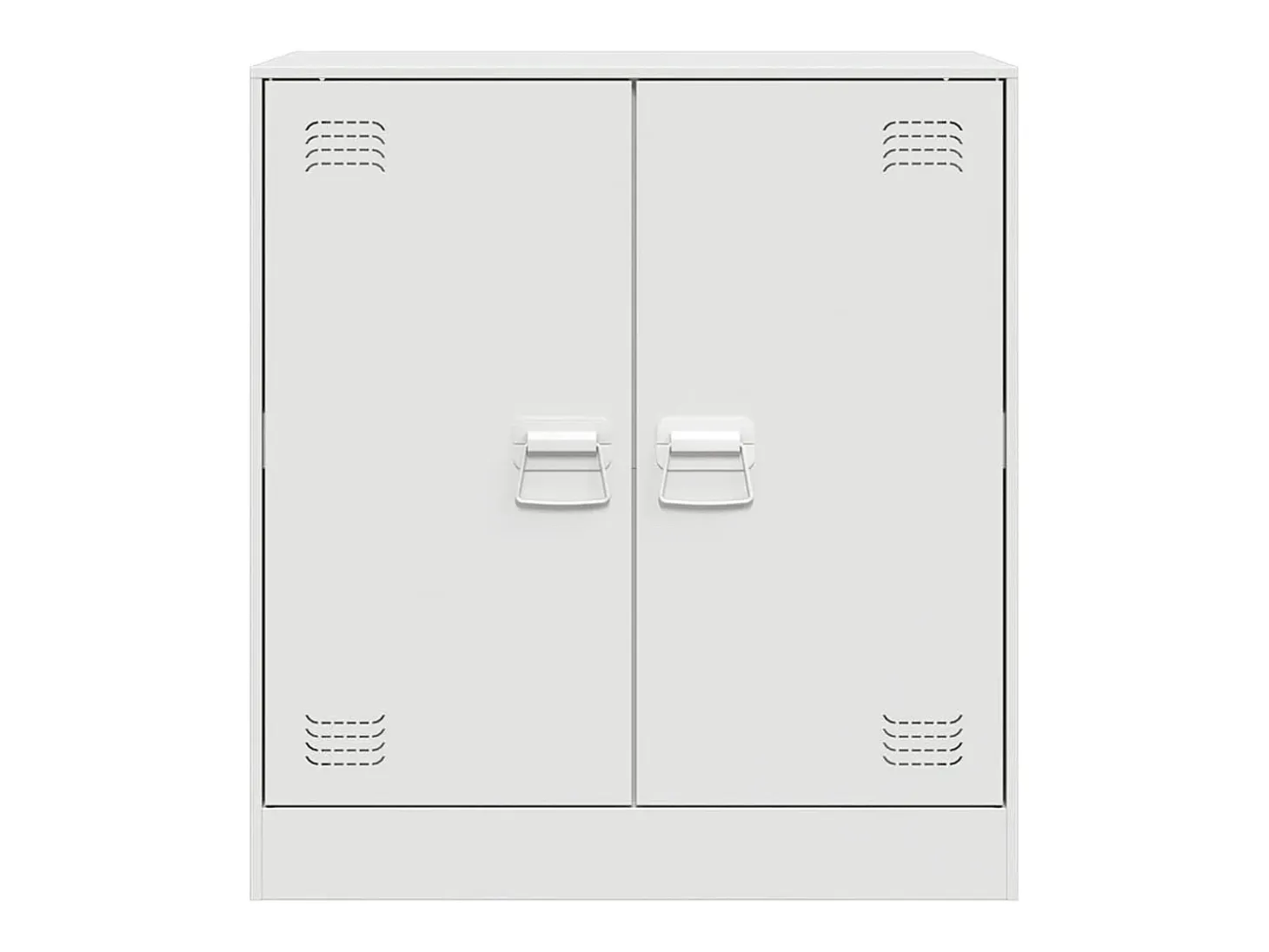 Aparador blanco 67x39x73 cm acero