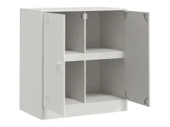 Aparador blanco 67x39x73 cm acero