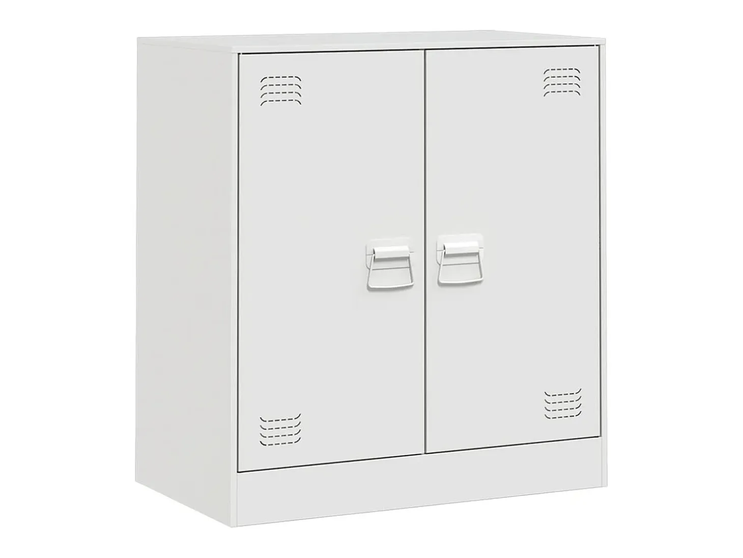Aparador blanco 67x39x73 cm acero