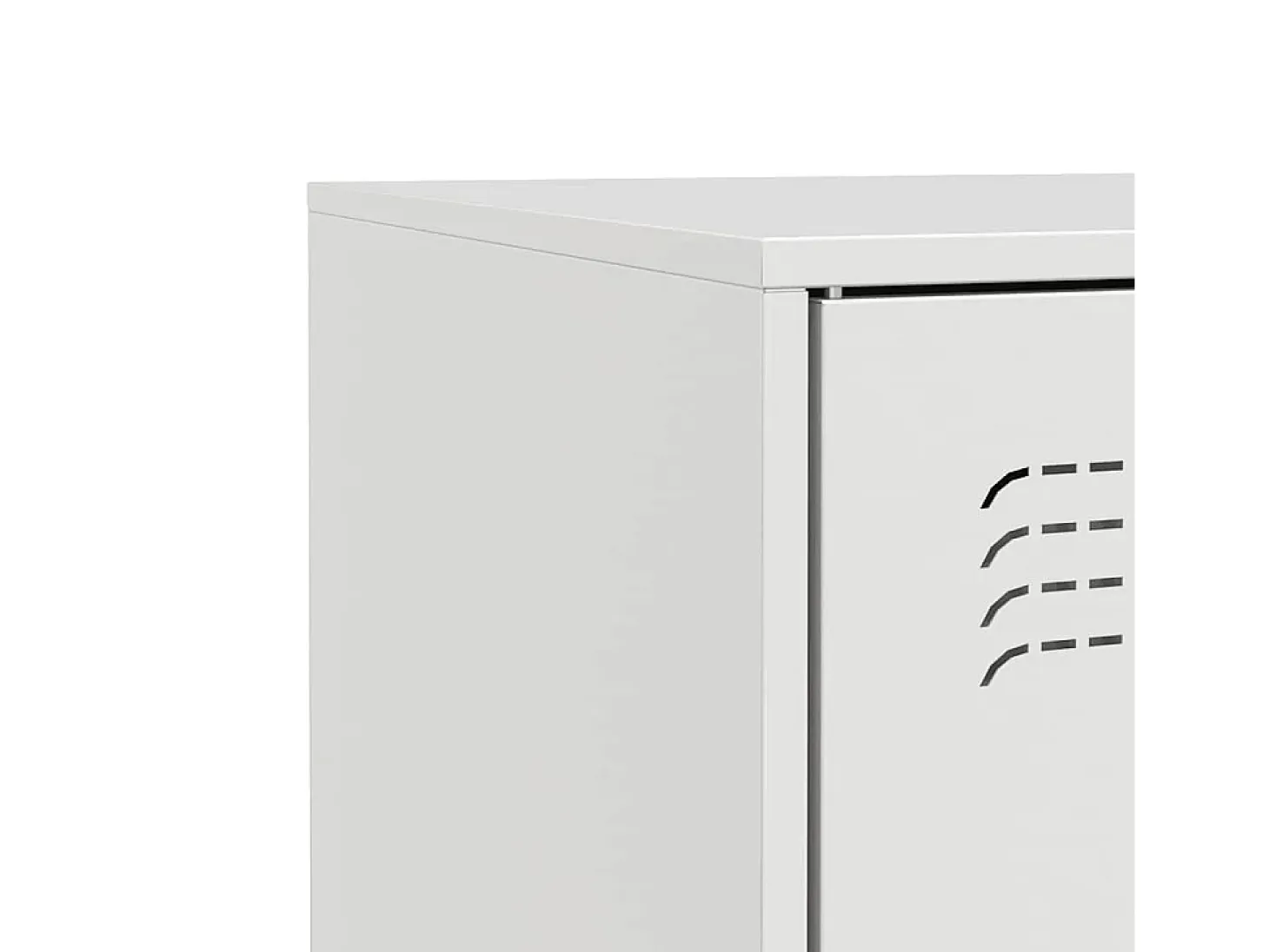 Aparador blanco 67x39x73 cm acero
