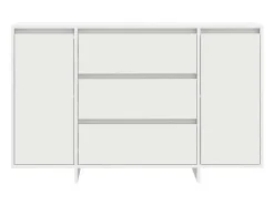Aparador blanco 120x41x75 cm en madera de ingeniería