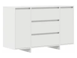 Aparador blanco 120x41x75 cm en madera de ingeniería