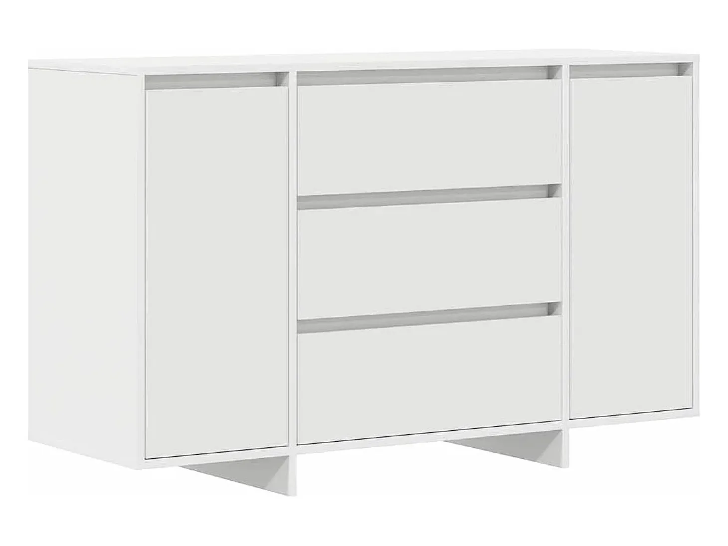 Aparador blanco 120x41x75 cm en madera de ingeniería