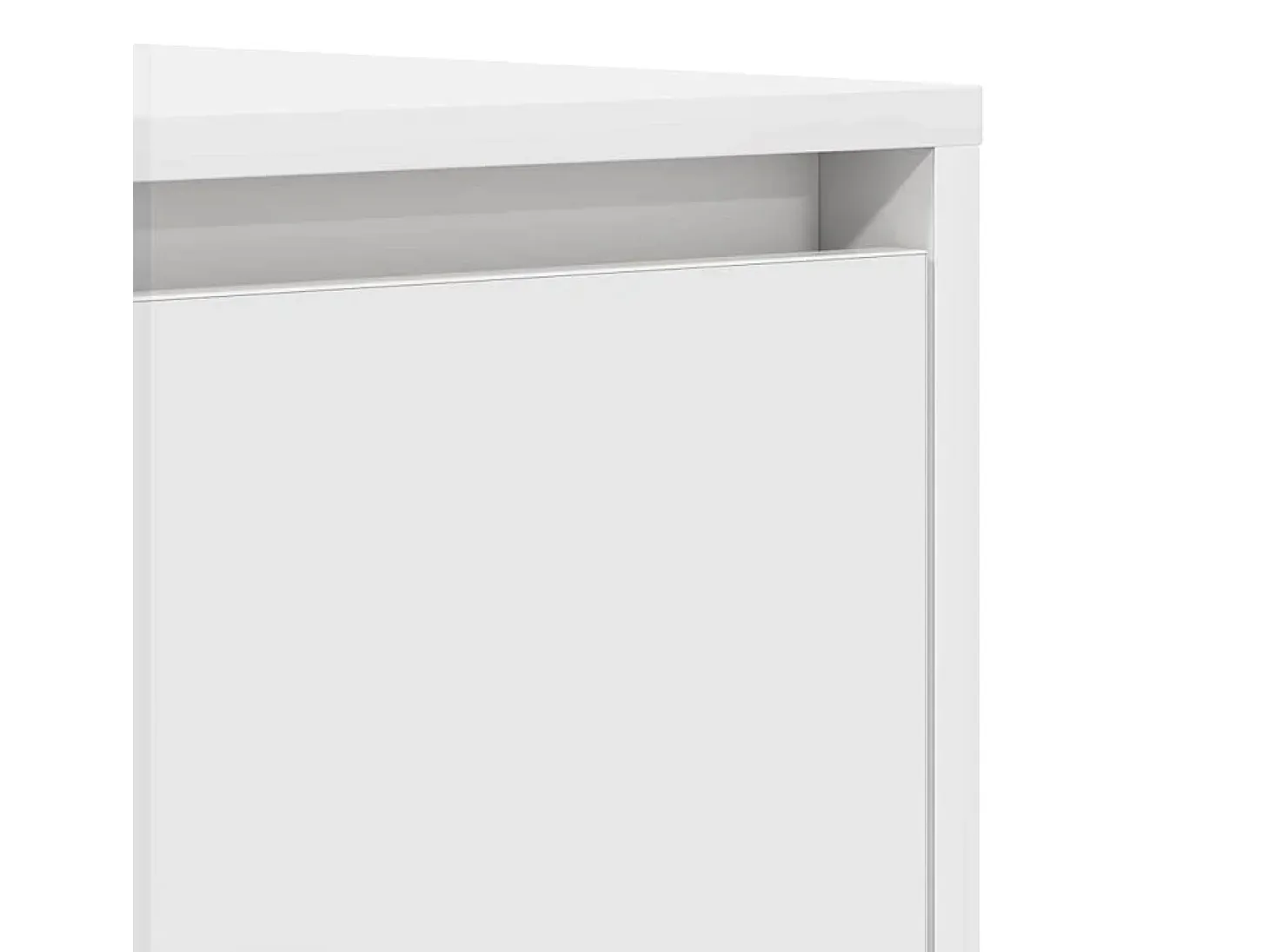 Aparador blanco 120x41x75 cm en madera de ingeniería