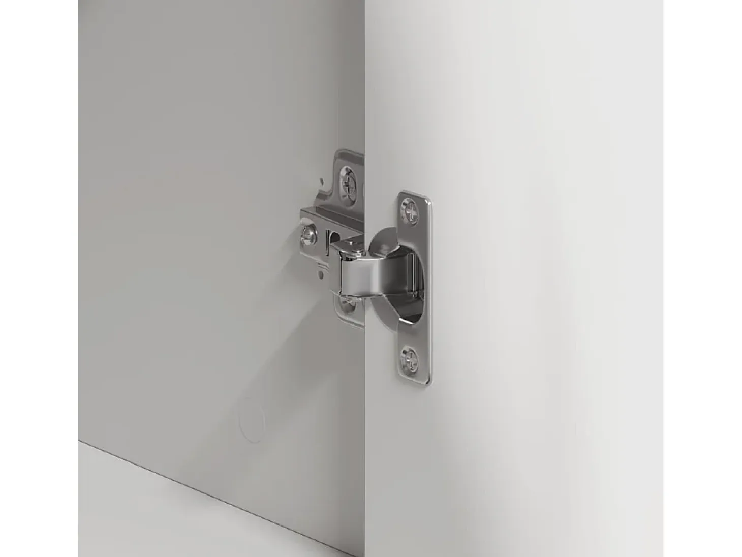 Aparador blanco 120x41x75 cm en madera de ingeniería