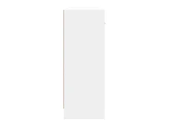 Aparador blanco 91x28x75 cm madera contrachapada
