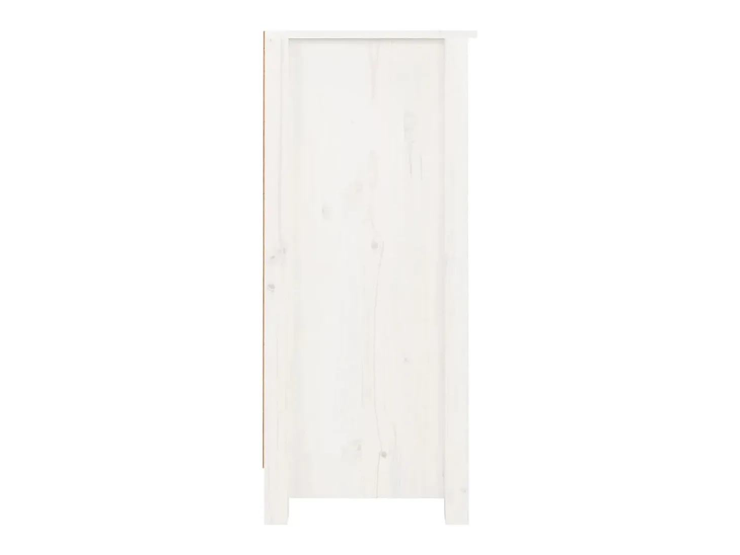 Aparador blanco 40x35x80 cm madera maciza de pino