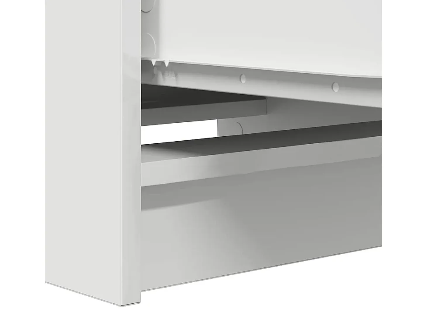 Aparador blanco 37,5x35x99 cm madera contrachapada