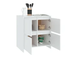 Aparador blanco 70x41x75 cm Madera de ingeniería