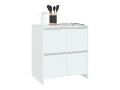 Aparador blanco 70x41x75 cm Madera de ingeniería