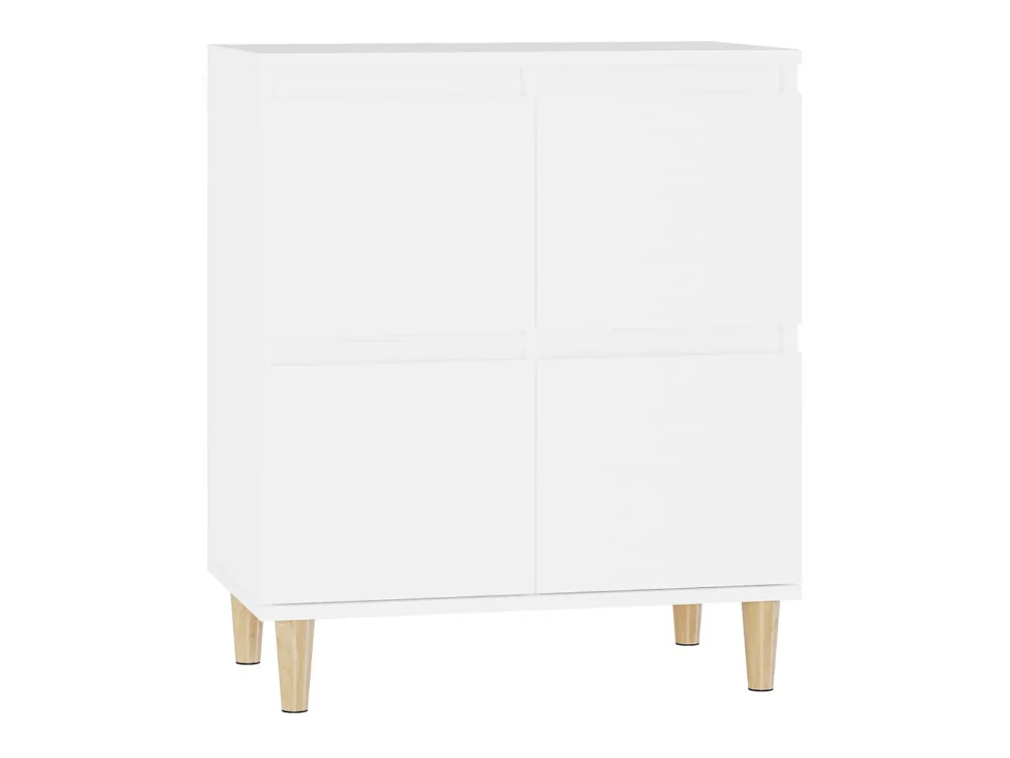 Aparador Blanco 60x35x70 cm Madera de Ingeniería
