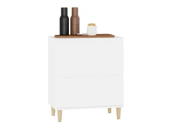 Aparador Blanco 60x35x70 cm Madera de Ingeniería