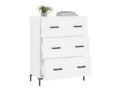 Aparador blanco 69,5x34x90 cm madera de ingeniería
