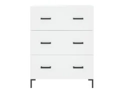 Aparador blanco 69,5x34x90 cm madera de ingeniería