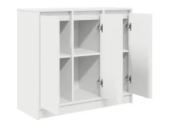 Aparador blanco 85x34x76 cm madera contrachapada